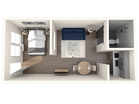 The Prospect Urban 1x1 A Floor Plan